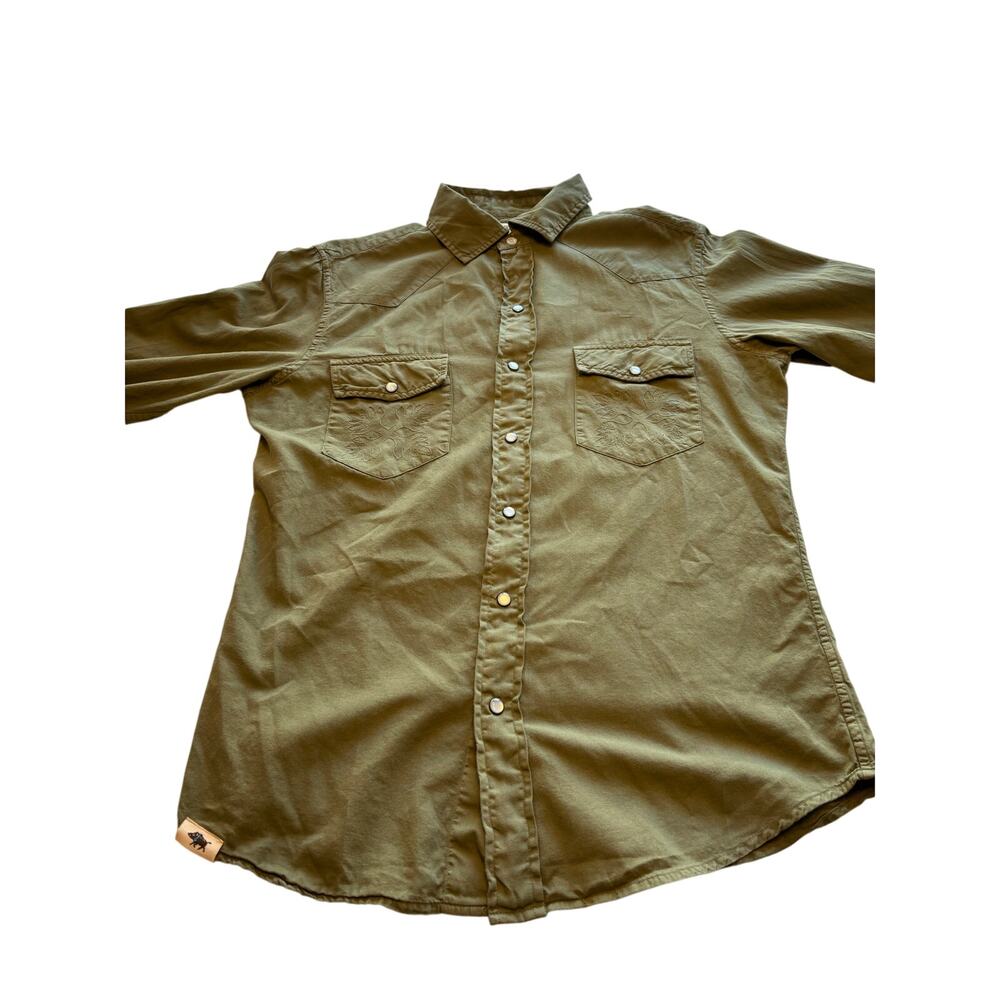 Western Aloha western pear snap long sleeve men's shirt